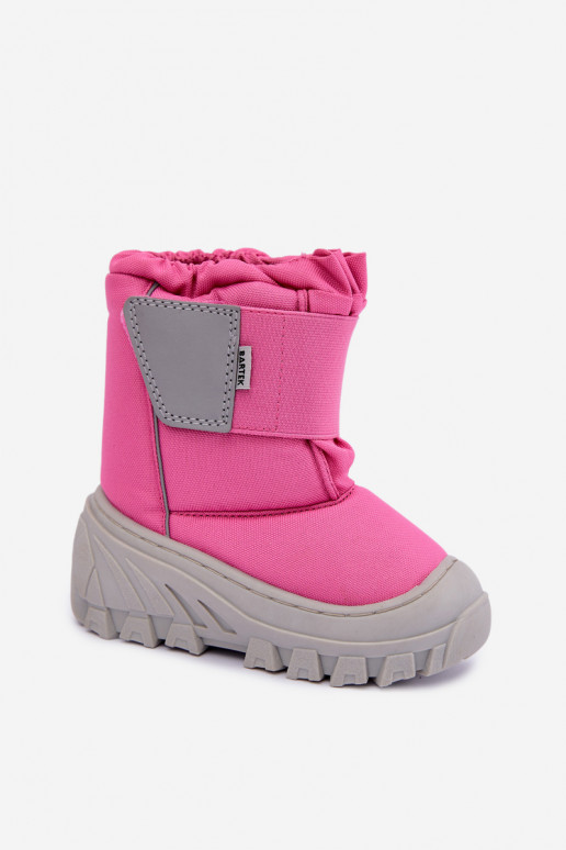 Kids' snow boots with sticky fasteners Bartek 11626012 in pink
