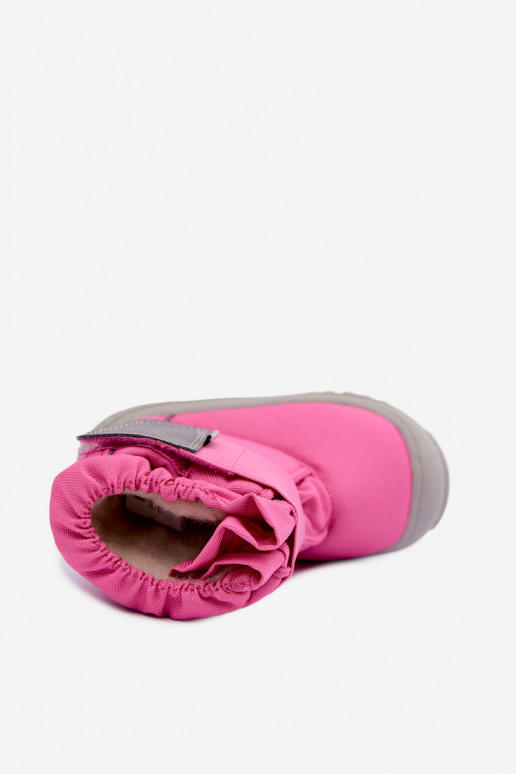 Kids' snow boots with sticky fasteners Bartek 11626012 in pink