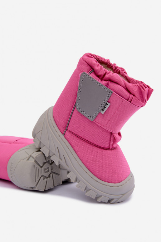 Kids' snow boots with sticky fasteners Bartek 11626012 in pink