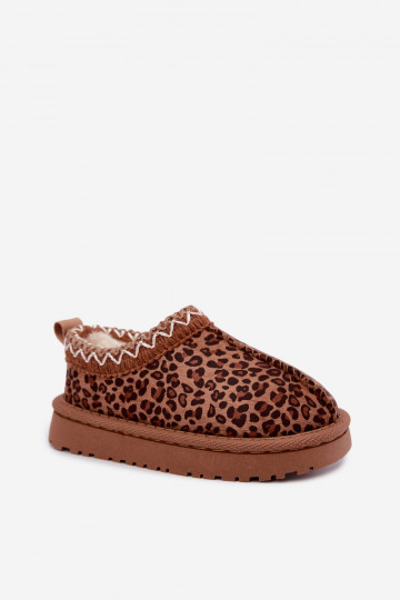 Kids' snow boots with leopard print Ysmerine