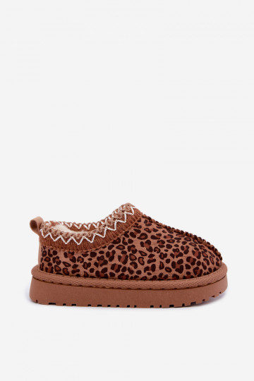Kids' snow boots with leopard print Ysmerine 2