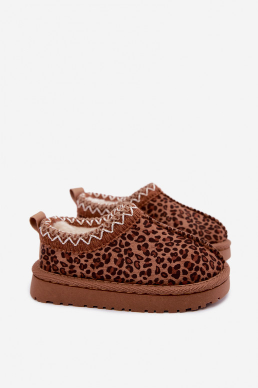 Vaikiški sniego batai su leopardo kailio raštais Ysmerine
