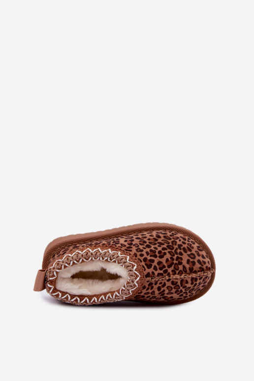 Kids' snow boots with leopard print Ysmerine