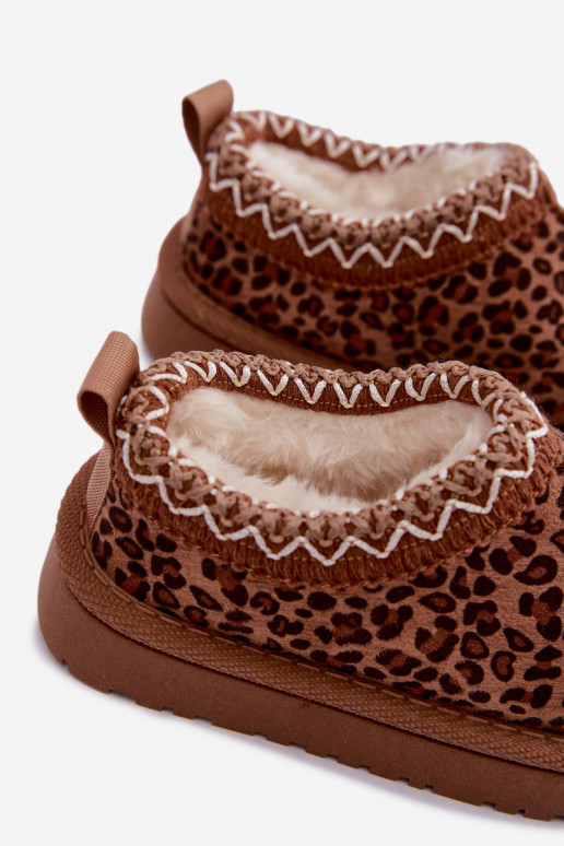 Kids' snow boots with leopard print Ysmerine