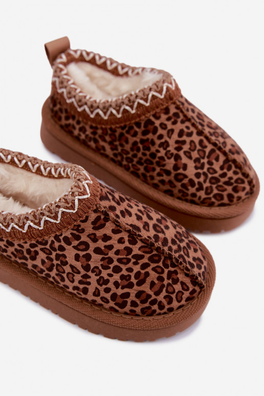 Vaikiški sniego batai su leopardo kailio raštais Ysmerine