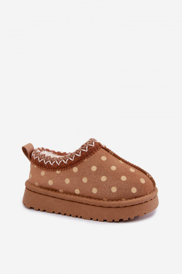 Kids' snow boots in brown Ysmerine