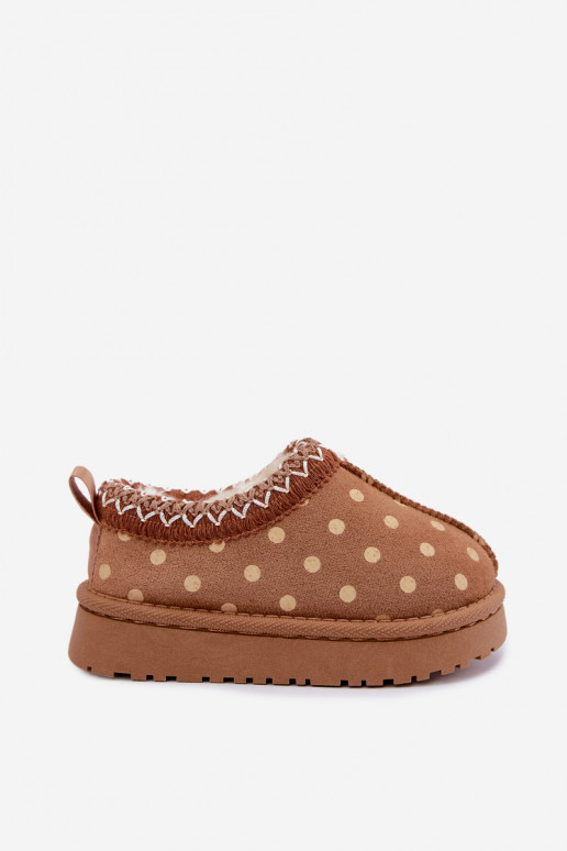 Kids' snow boots in brown Ysmerine