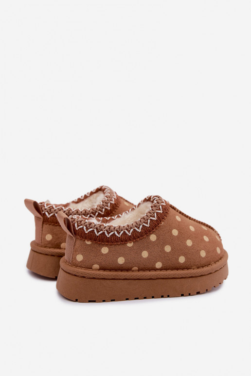 Kids' snow boots in brown Ysmerine
