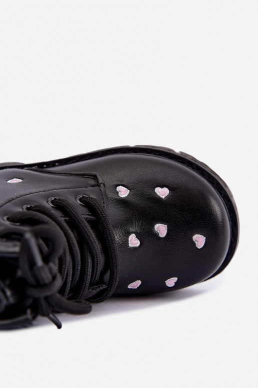 Warm children's boots with hearts Selmora