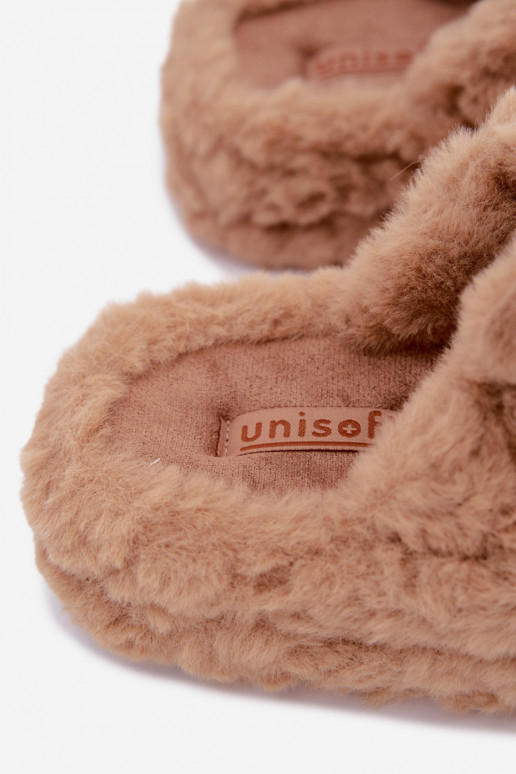 slippers with fur and beautiful details in sand Jesselle