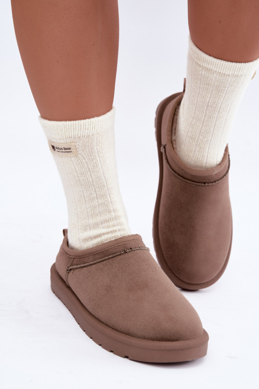 low women's snow boots in sand Rosmina