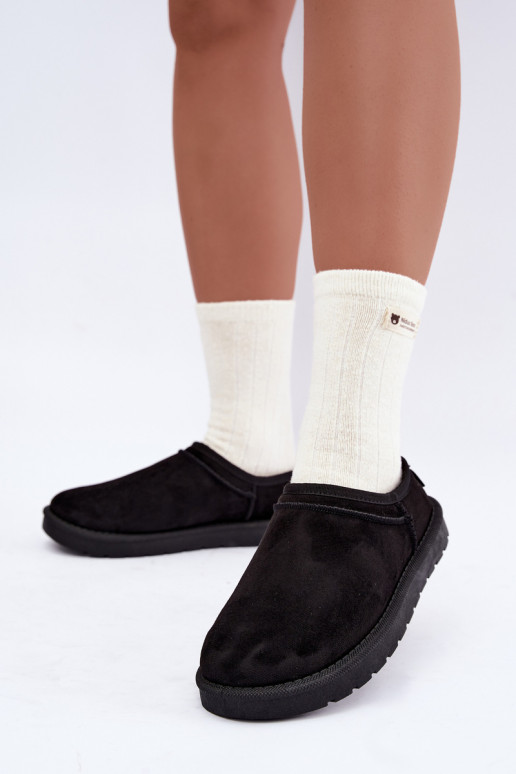 low women's snow boots in black Rosmina
