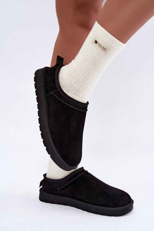 low women's snow boots in black Rosmina