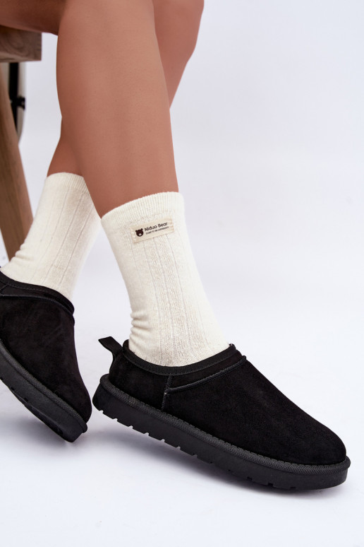 low women's snow boots in black Rosmina