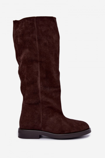 Slip-on knee-high boots with wide heels Pavellea 2
