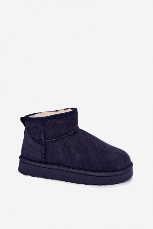 Women's snow boots in dark blue color Rosienne