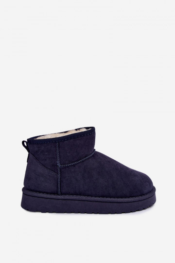 Women's snow boots in dark blue color Rosienne 2