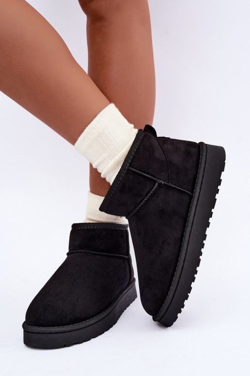 Women's snow boots in black color Rosienne