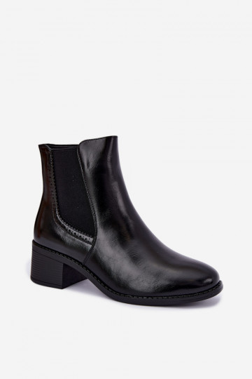 Stylish women's ankle boots in black color Dalmora
