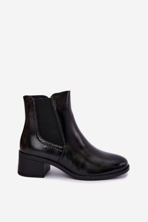 Stylowe botki damskie w kolorze czarnym Dalmora