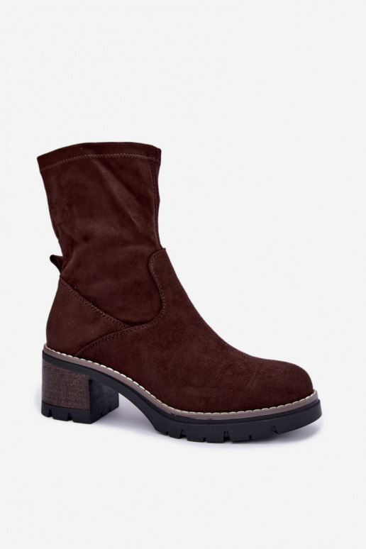 Women's ankle boots CzekoladoĮe Meldrenelle