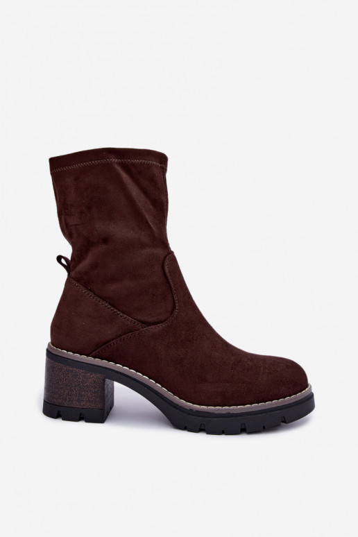 Women's ankle boots CzekoladoĮe Meldrenelle
