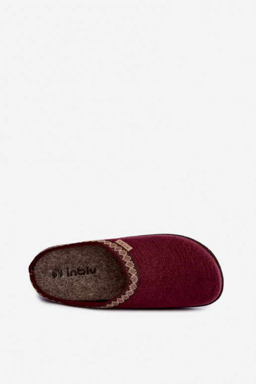 Women's slippers Inblu NL000009 burgundy