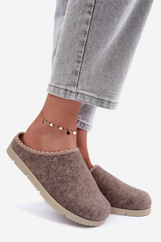 Damskie kapcie Inblu BS000009 piaskowe