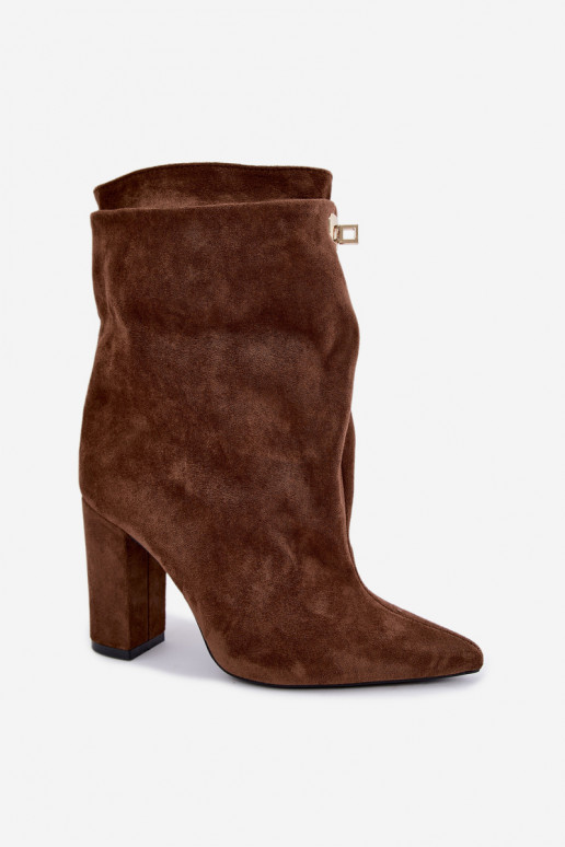 Fiametta warm slip-on ankle boots in brown