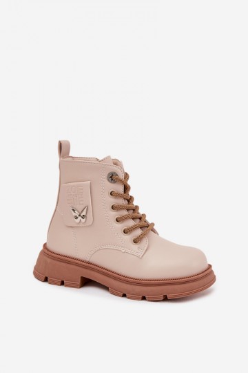children's insulated ankle boots in sand color Alverina