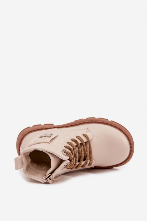 children's insulated ankle boots in sand color Alverina