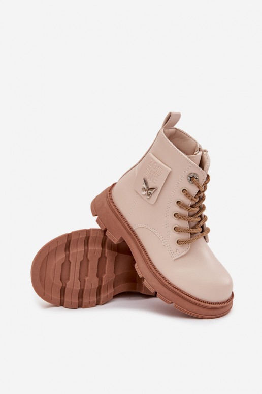 vaikiški pašiltinti aulinukai smėlio spalvos Alverina