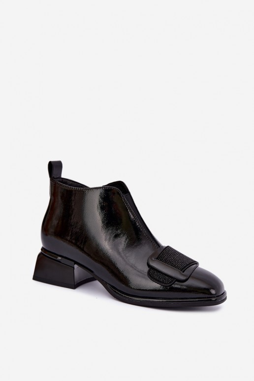 patent insulated ankle boots Klocke Artiker 59C0108 in black