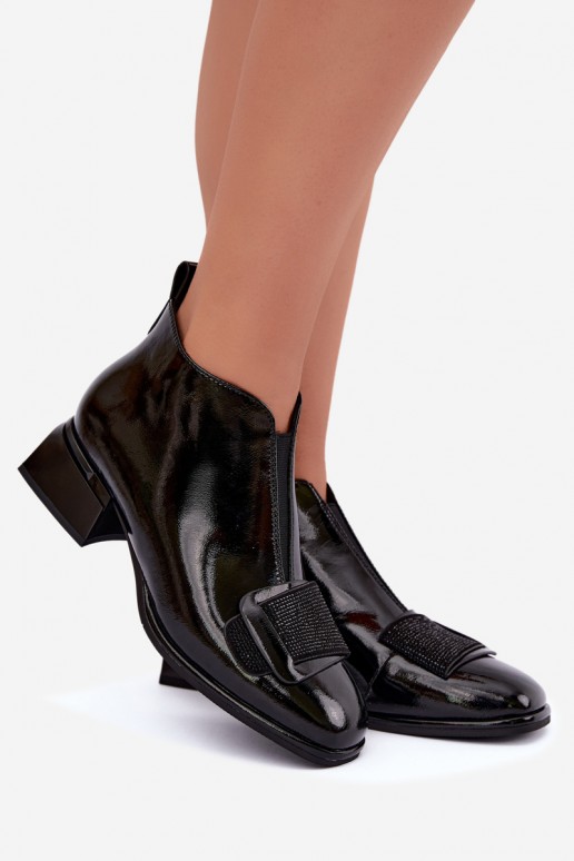 patent insulated ankle boots Klocke Artiker 59C0108 in black