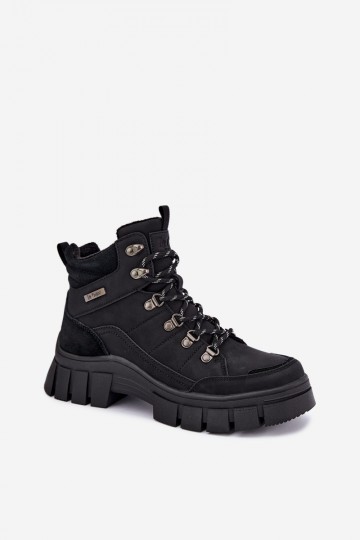 pašiltinti moteriški batai Lee Cooper LCJ-26-31-4580 juodos spalvos