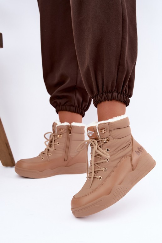 lace-up snow boots Lee Cooper LCJ-44-4565 in brown