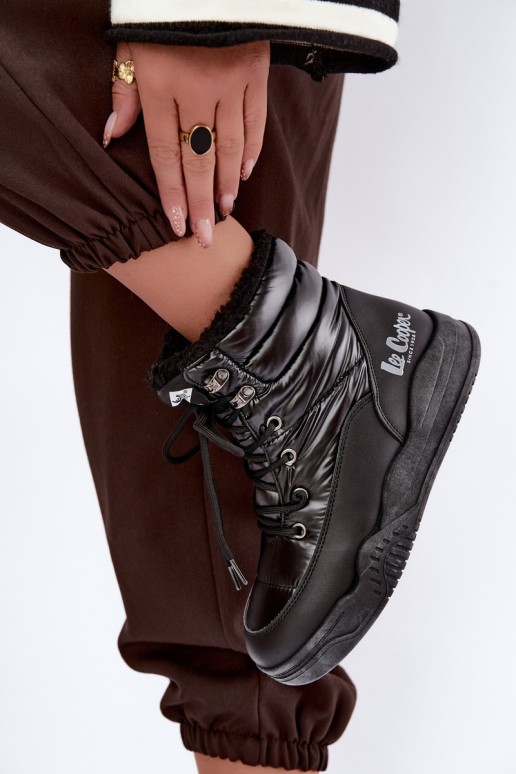lace-up snow boots Lee Cooper LCJ-44-4562 in black