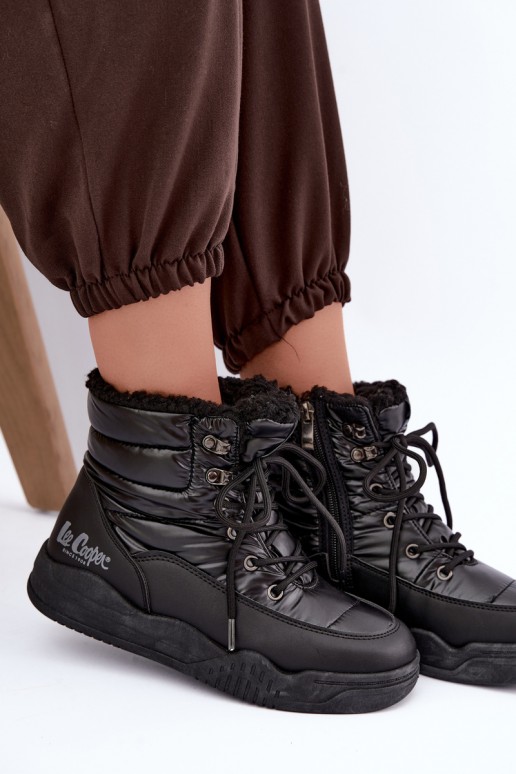 lace-up snow boots Lee Cooper LCJ-44-4562 in black