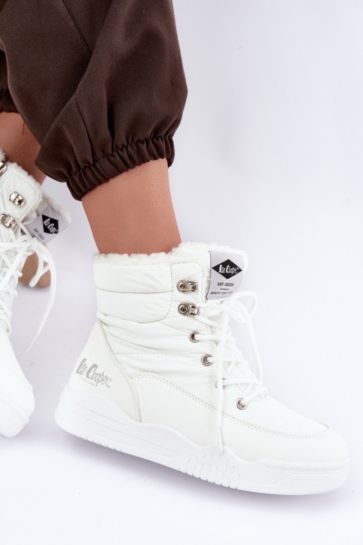 su raišteliais sniego batai Lee Cooper LCJ-44-4563 baltos spalvos