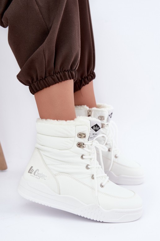 su raišteliais sniego batai Lee Cooper LCJ-44-4563 baltos spalvos