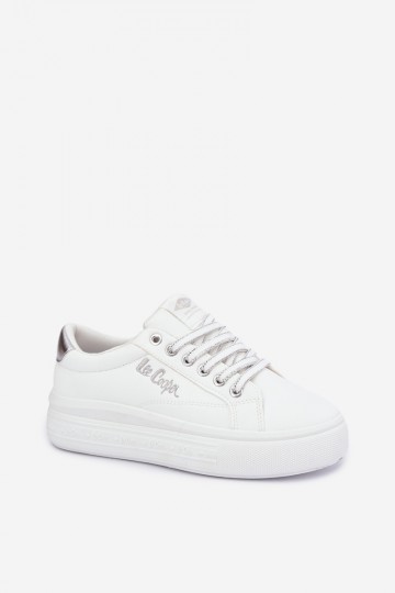 sportowe buty na platformie Lee Cooper LCJ-26-44-4561 w kolorze białym
