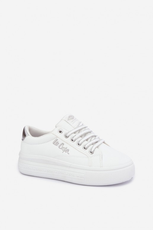 sportowe buty na platformie Lee Cooper LCJ-26-44-4561 w kolorze białym