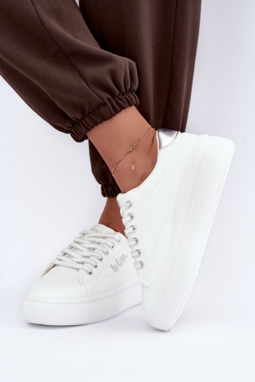 platform sneakers Lee Cooper LCJ-26-44-4561 in white