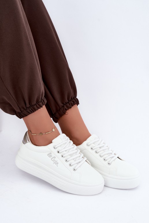 platform sneakers Lee Cooper LCJ-26-44-4561 in white