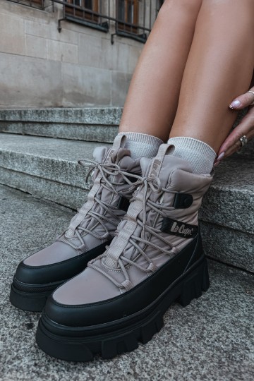 Beżowe damskie buty śniegowe Lee Cooper LCJ-24-47-3143 2