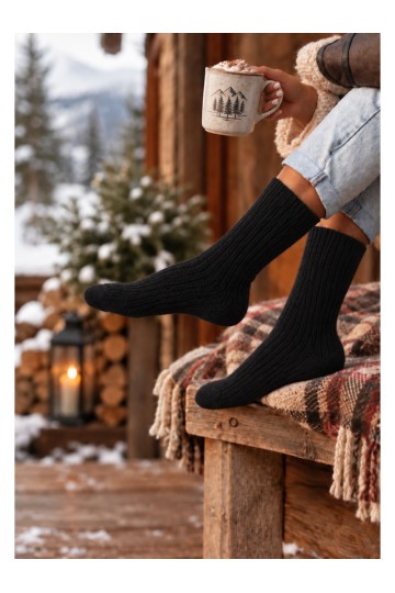 Women's black socks