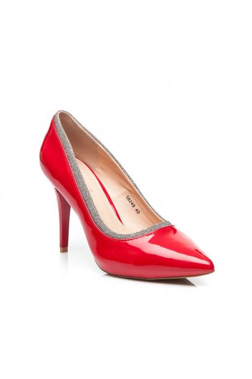 Czerwone buty GLOSSY 58248R / S1-35P