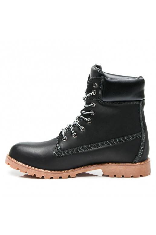Stylowe czarne botki 0251B / S3-46P