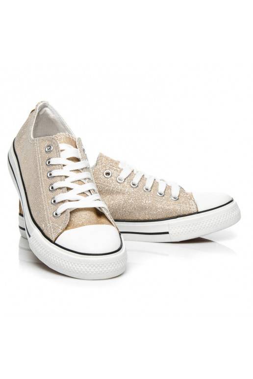 Glitter decorated sneakers Princess Gold BL42GO