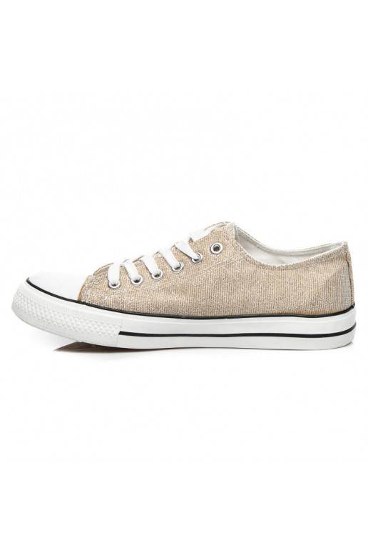 Sneakersy ozdobione brokatem Princess Gold BL42GO